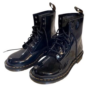 Doc Martens Patent Leather Black Boots